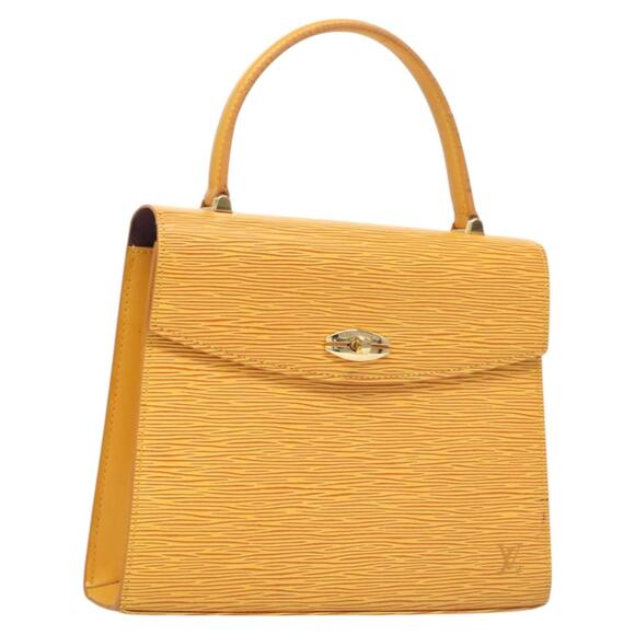 LOUIS VUITTON Epi Malesherbes Hand Bag Tassili Yellow Jonne M52379 - Picture 1 of 16